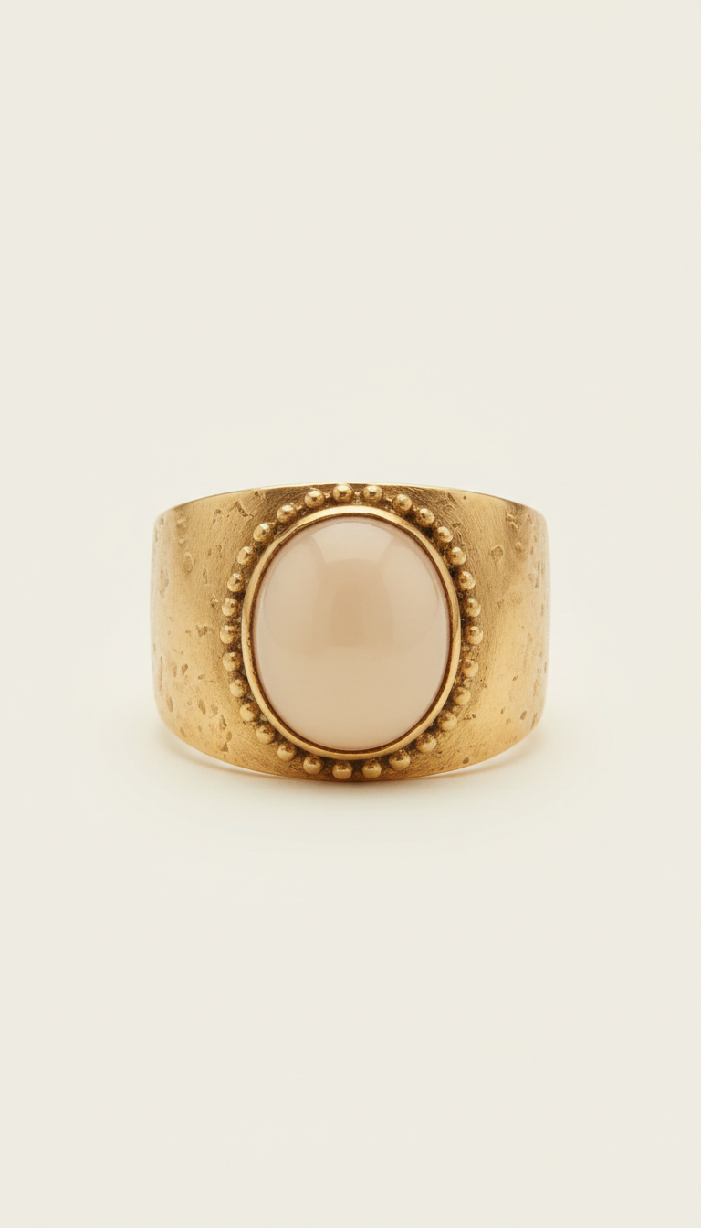 Textured Gold Cocktail Ring