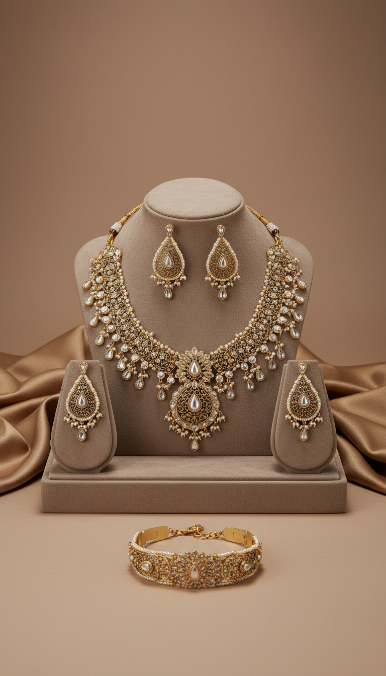 Ornate Bridal Necklace Set