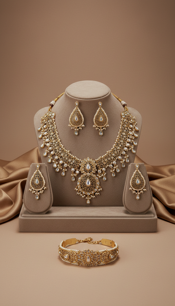 Ornate Bridal Necklace Set