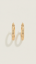 Champagne Gold Hoop Earrings
